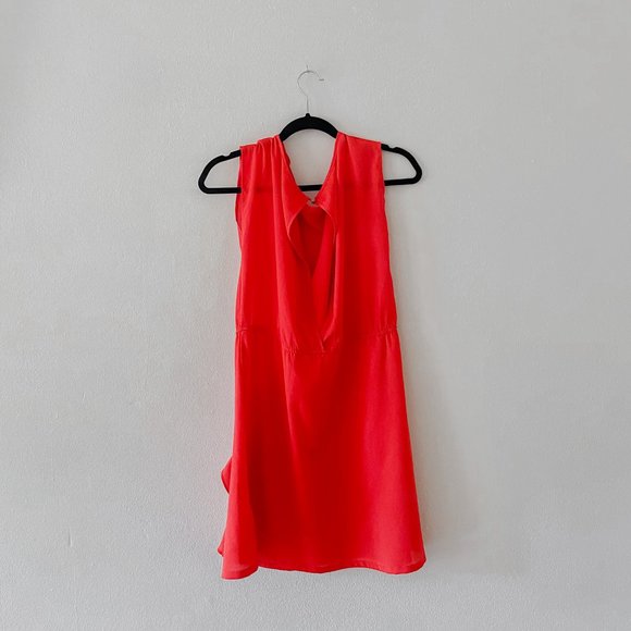 Red Ruffle Mini Dress - Picture 2 of 2